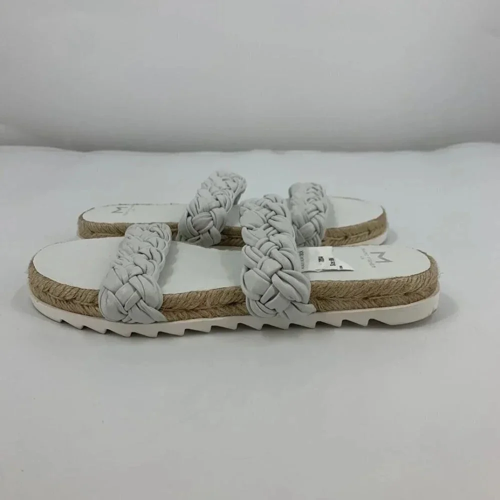 Marc Fisher Women's Jaime Braided Flat Espadrille Slip On Sandal Size‎ 7M NWOB